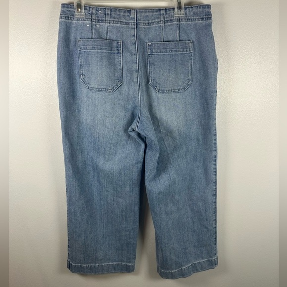 Talbots Blue Wide Leg Crop Jeans - Picture 5 of 6